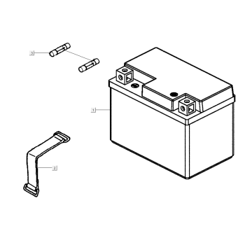 Battery Kymco Super8 Street 50i E4 Matt Grey