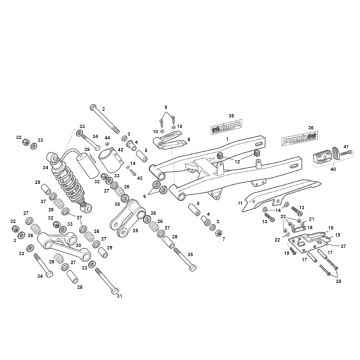 Swingarm Derbi Senda R old model