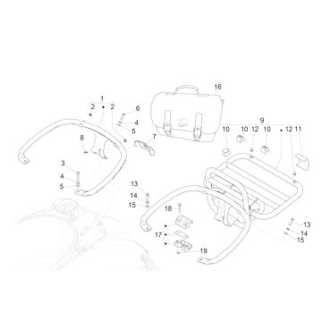 Rear carrier GTS 125 IU