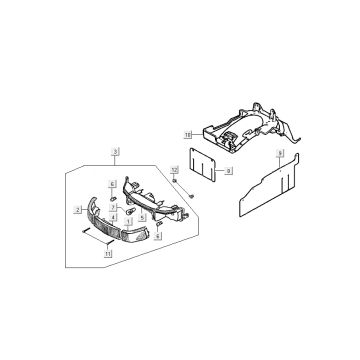 Rear Light Kymco DJ 2-stroke Black