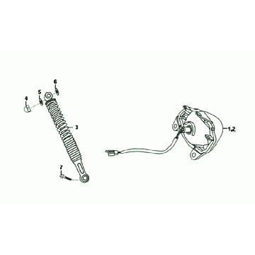 TAILLIGHT - REAR TELESCOPE Sym Orbit II Euro 4 Matt Gray