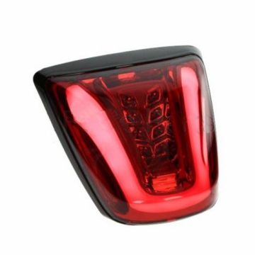 Taillight Vespa Sprint/ Primavera led tube red + rim matt black DMP