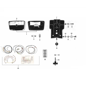 Rear light Zundapp C50 Sport 529-010, 2020 to 2023