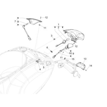 Tail lightVespa Sprint 2-stroke