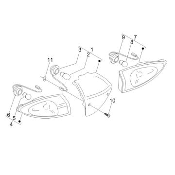 Tail lightPiaggio Fly 4-stroke