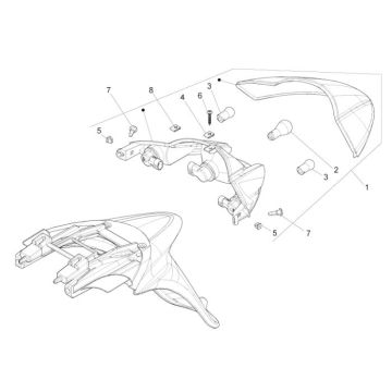 Tail lightPiaggio Liberty 4-stroke