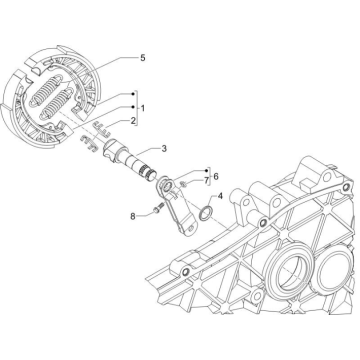 Rear Brake - Caliper Piaggio Zip 50 SP 2006-2013