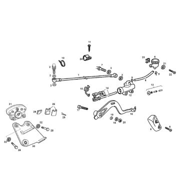 Rear brake Derbi Senda R old model