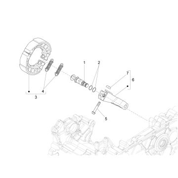 Rear Brake Vespa Sprint 125 4T 3V IE ABS E5 2021 (EMEA)