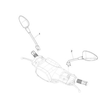 Mirrors Vespa Sprint 2-stroke