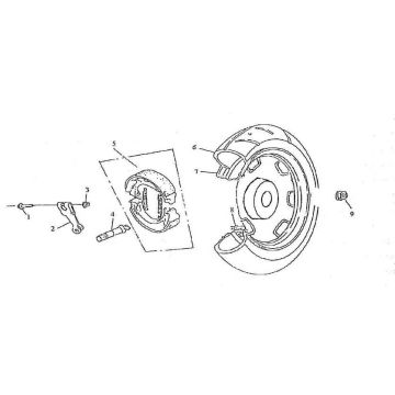 Rear wheel Znen Grand Retro 125cc
