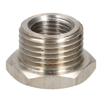 Adapter reduction BGM PRO M18x1.5/M12x1.25 lambda sensor stainless steel for Vespa GTS, GTV 125-300cc Euro5