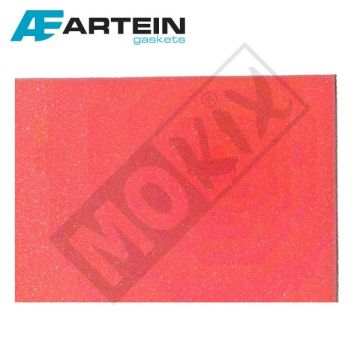 Air filter element foam universal 33cm length / 28cm width / 1cm thickness red