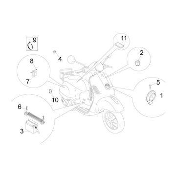 Electric parts Vespa Lxv 2-stroke