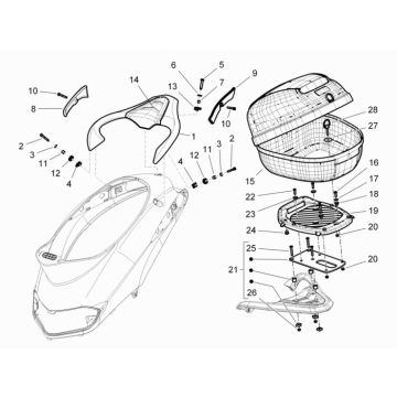 Luggage Carrier Piaggio Liberty 4-stroke