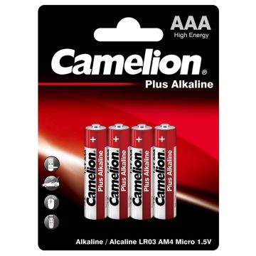 Battery 1.5 Volt AAA Camelion Plus Alkaline (4pcs)
