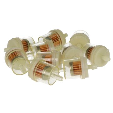 Fuel filter universal 6mm hose round Gy6 (10 pcs)