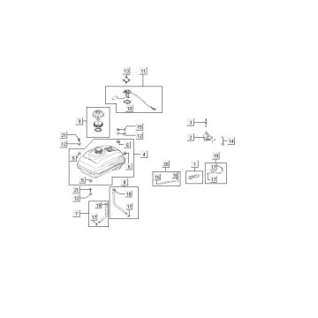Fuel tank Kymco MXU 150