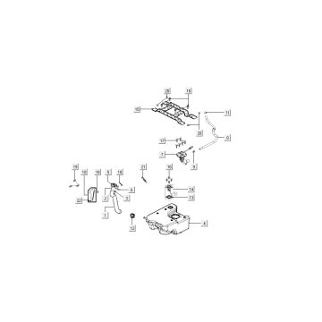Fuel tank Kymco New Sento 4-stroke 50i black