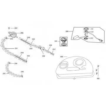 Fuel tank Rover Riva II black