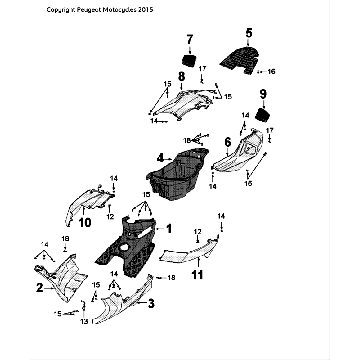 Plating Peugeot Speedfight 4 LC black green