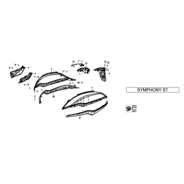 Sym Symphony ST E3 Light Black Plating (BK-7C)