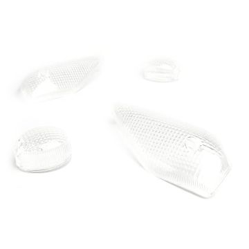 Indicator lenses BGM STYLE set of 4 MBK Nitro (YQ50/L, 2-stroke),Yamaha Aerox (YQ50/L, 2-stroke) (1999->) white