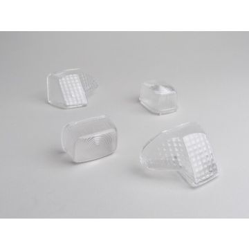 Indicator lenses BGM STYLE set of 4 Yamaha BWS/MBK Booster from 1999 white