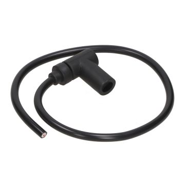 Spark plug cap+cable black
