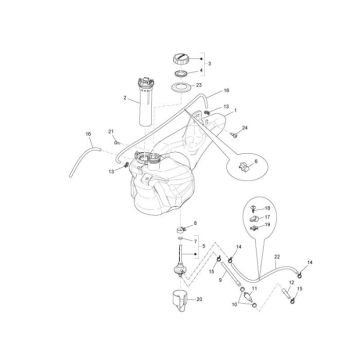 Fuel tank Piaggio Liberty 4-stroke