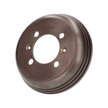 Brake drum front 8 inch BGM PRO gray cast iron Vespa Wideframe V1-15,V30-33,VU,VM,VN,VL,VB,ACMA,Hoffmann,Largeframe VBA,VBB,VNA,VNB