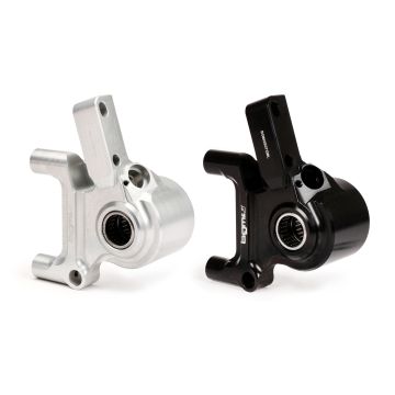 Brake caliper front mounting BGM PRO CNC Touring,Radial,brake drum type Piaggio/Grimeca diameter20mm Vespa PX Disc (1998-),My,2011 black