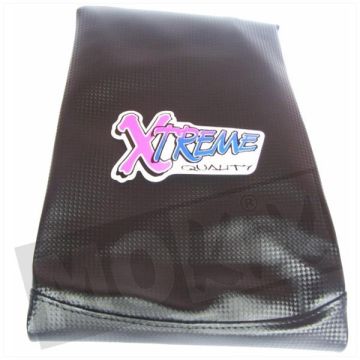 Saddle cover Sym Fiddle carbon/black