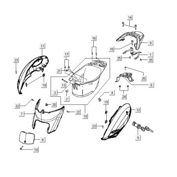 Buddybox Kymco Yup 2t ac silver