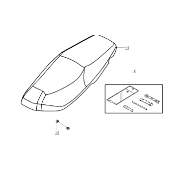Buddyseat Kymco Super8 Street 50i E4 Matt Grey