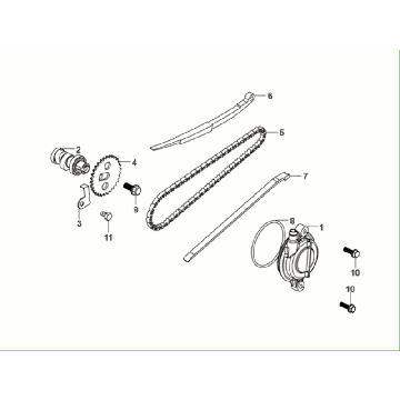 Camshaft - Timing chain Sym Fiddle ll Euro 5