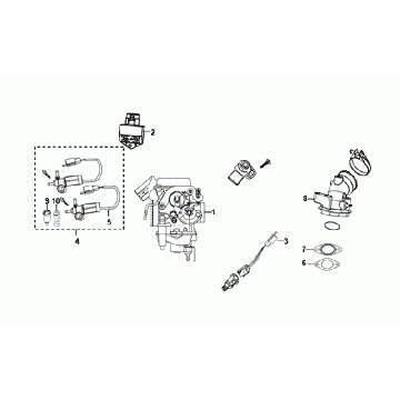 Sym Fiddle III Euro4 carburetor
