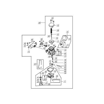 carburetor-choke Kymco Super8 4-stroke from 2009 white
