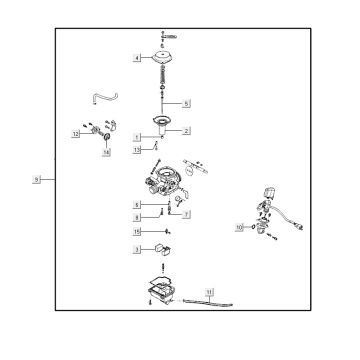 Carburetor Agility City 16" 125 4T AC