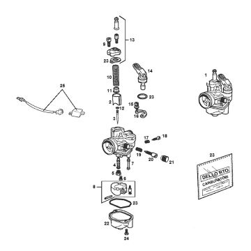 Carburetor Derbi Senda R old model
