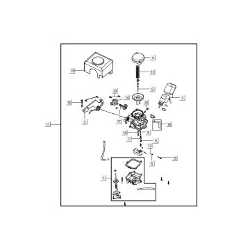 Carburetor Kymco Agility 16'+ 4t matt metalic silver