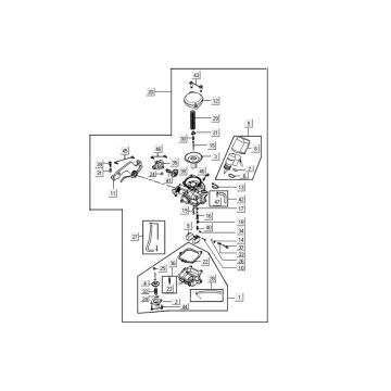 Carburetor Kymco Like 4-stroke tecno silver like T T 2015
