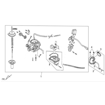 Sym X'PRO 125 carburetor