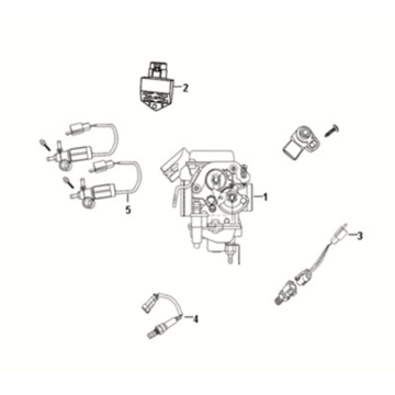 Sym Fiddle III 50 E3 carburetor