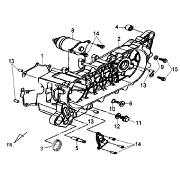 Cartel member Sym Fiddle II (BK-7C) iron grey