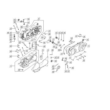 Crankcase Kymco MXU 150