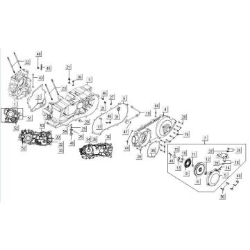 Crankcase Kymco MXU 300 4T LC