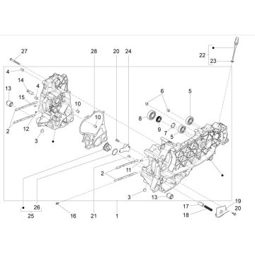 Crankcase GTS 125 IU