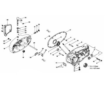 Carter - Clutch cover Zundapp 529-020 tm 026