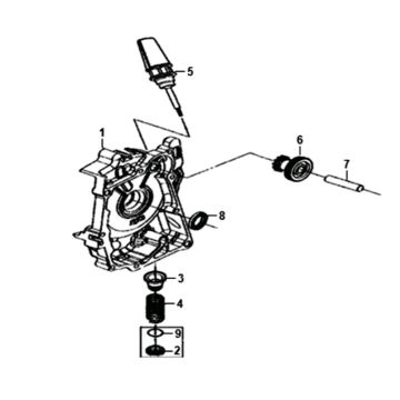 Carter rechts - start motor Sym Fiddle II Euro 4